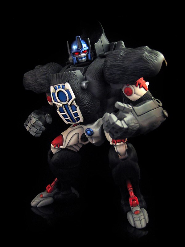 Transformers Custom   Ultimate Optimus Primal By Frenzy Rumble  (3 of 10)